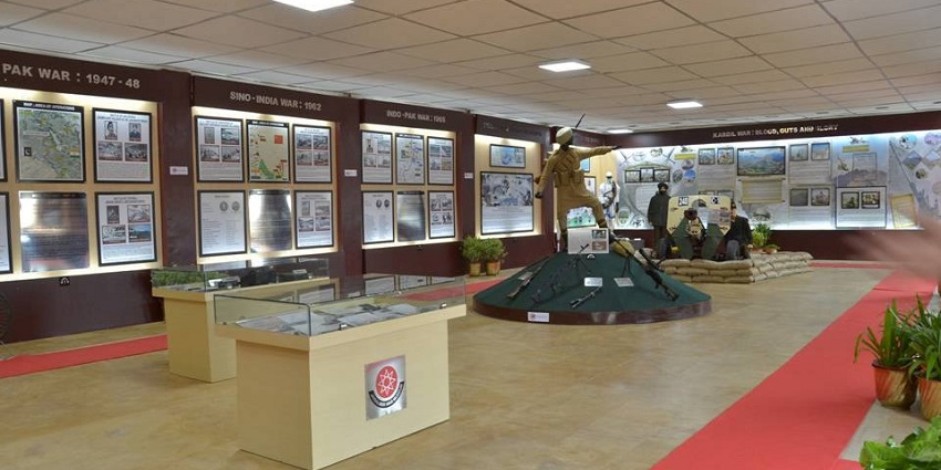A panoramic view of Indian Army Hall from another angle at INA Museum in Manipur.