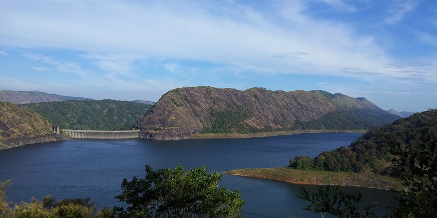 View from the Idukki Arch dam- a must on your places to visit in Idukki itinerary