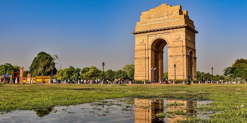 India Gate is a war memorial and a renowned site to explore near the vibrant market.