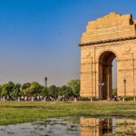 India Gate is one of the most famous places to visit in Delhi for tourists.