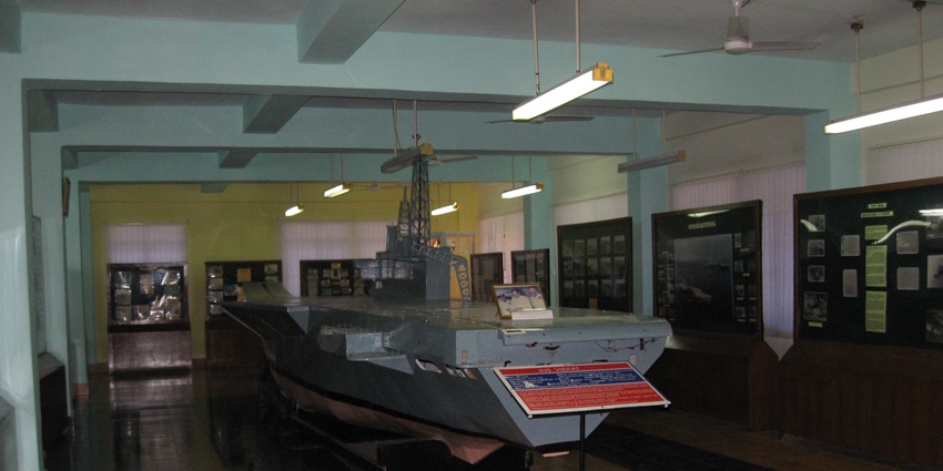 Replica of INS Viraat on display at the Naval Aviation Museum—Ernakulam museums