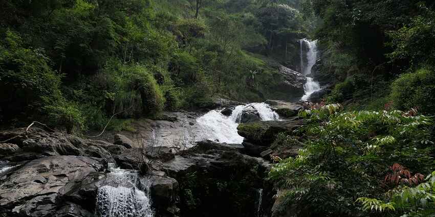 Iruppu falls near Tholpetty Wildlife Sanctuary offers many picturesque sights worth capturing