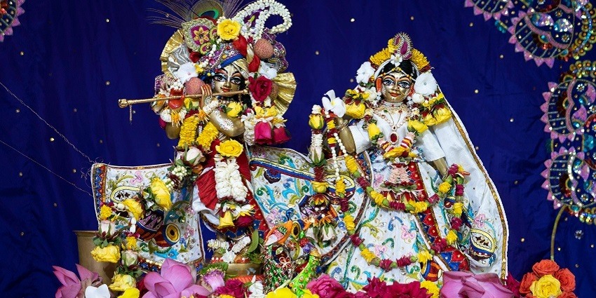 skcon Temple is a religious place with a mix of traditional and modern architecture.