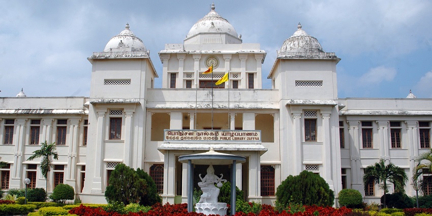 A view of the public library offering cultural and architectural insights in Sri Lanka.