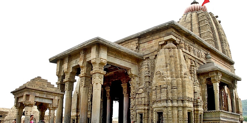 Beautiful image of the Jamula Temple dedicated to avatar of lord shiva n Parvati valley.