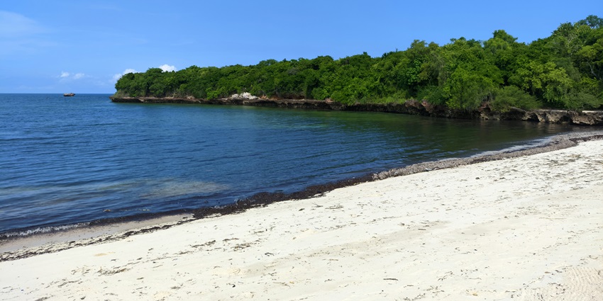 A scenic vista of Jerejak Island Beach, one of the serene Penang beaches to explore.
