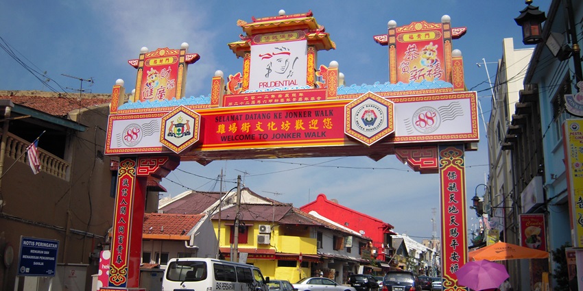 Jonker street, famous for its night market, is a main hub for the whole city.
