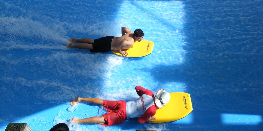 People chilling in Wave at Jungle Bay Waterpark - Waterparks in Dubai, UAE