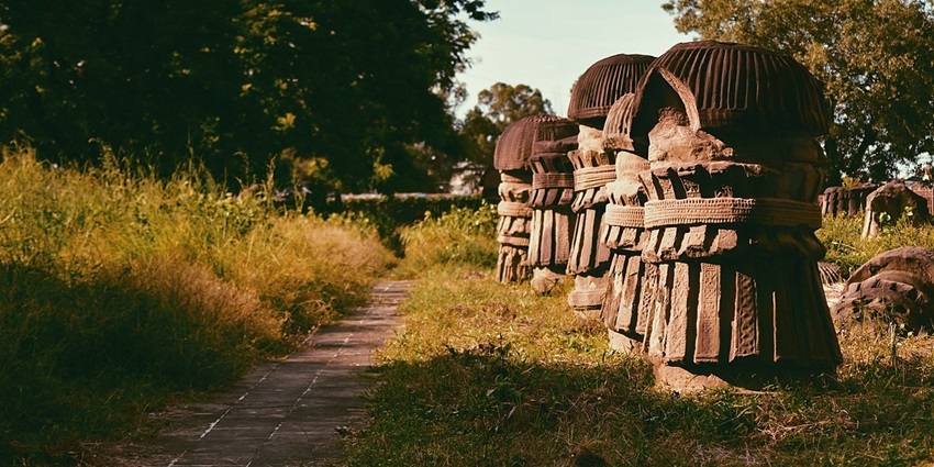 Beautiful snap of ancient ruins of Kachari Kingdom in the heart of Nagaland.