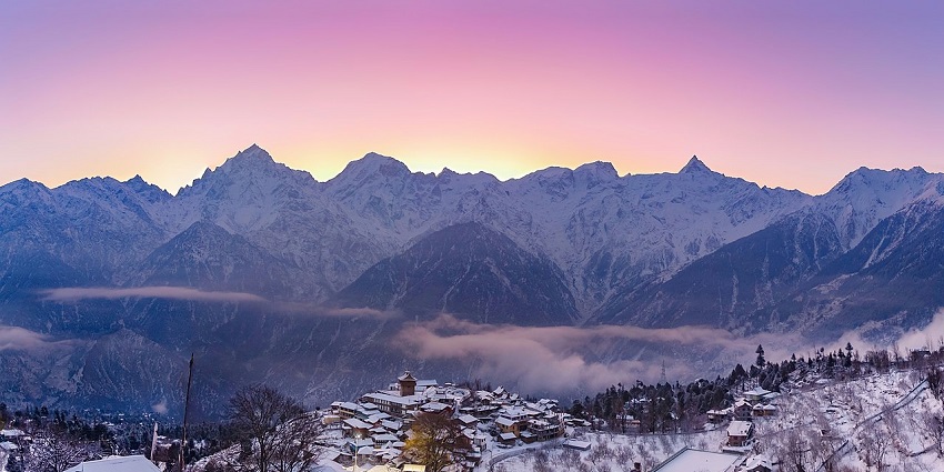 Cherish the stunning views of Kinner Kailash Range from Kailash Village, Himachal Pradesh