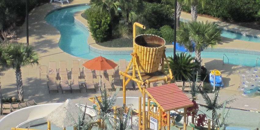An aerial view of one of the most fantastic water parks in Wayanad