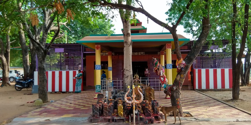 A glimpse of a place of worship elegantly nestled in the region of Andhra Pradesh.