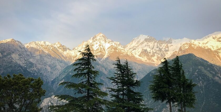 An enchanting view of the Himalayas as seen from Kalpa, that will leave you speechless.