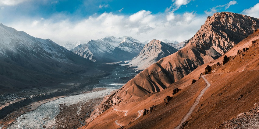 Scenic view of Kanamopeak, one of the most beautiful places to visit in Kaza