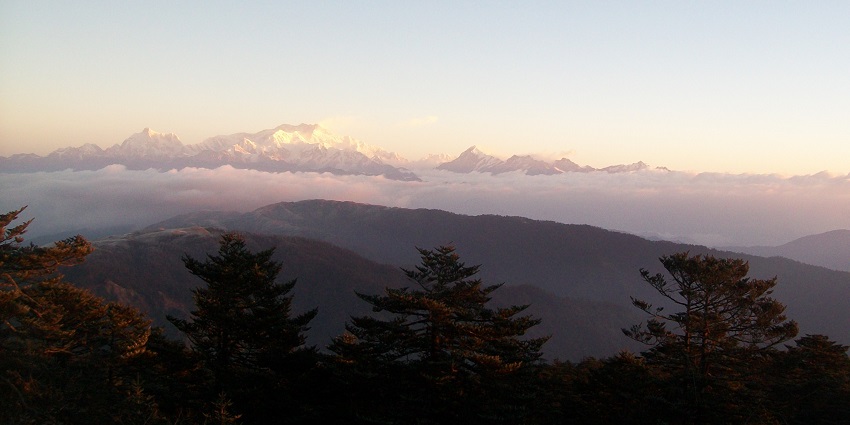 Cherish the Kanchenjunga National Park, one of the places to visit in Sikkim in June.