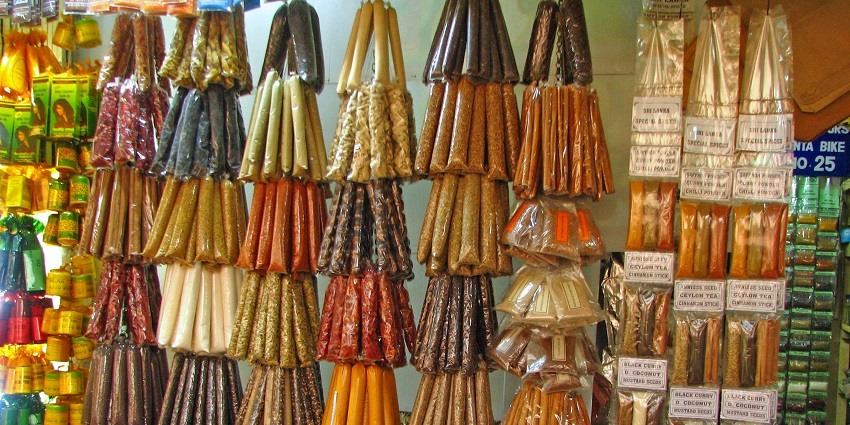 Snapshot of the beautiful spice market of Kandy city which is home to world spices