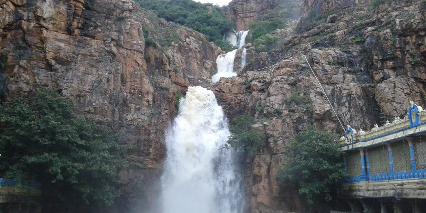 Kapila Theertham waterfalls is a natural beauty that is surrounded by lush greenery