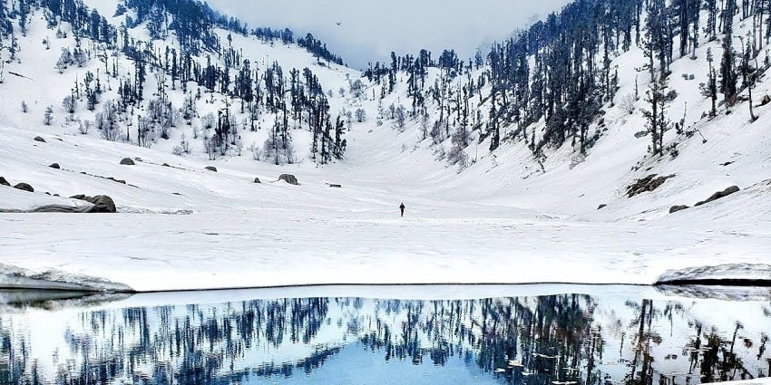Kareri Lake is one of the most astonishing places to visit in Mcleodganj for travellers.