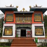 A mesmerising view of a beautifully structured Monastery in Sikkim during the day.