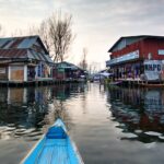 View of the famous market at Dal Lake which is a must-visit for shopping in Kashmir