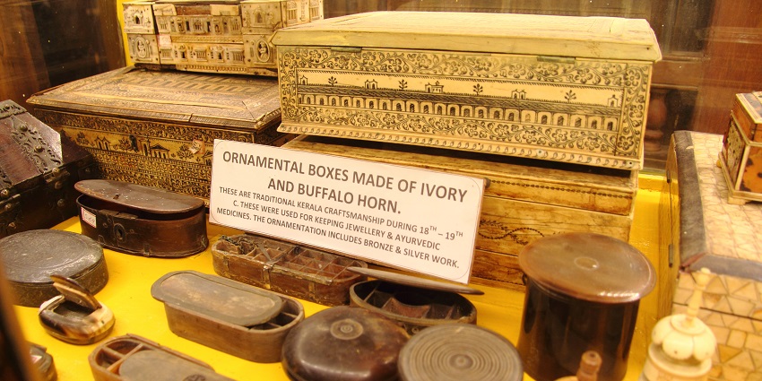 View the traditional artefacts and instruments at the Kerala Folklore Museum