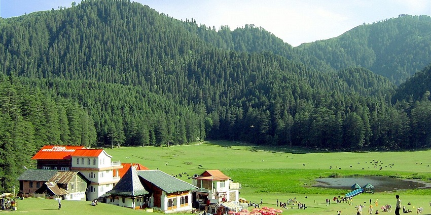 Sit back and relax among the serene Khajjiar Lake, a place to visit in Khajjiar.