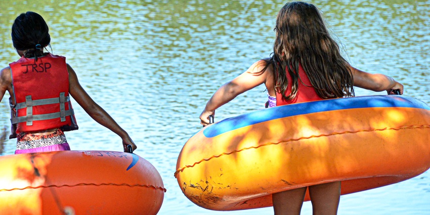 Kids going for tubing - Pororo Aqua Park is one of the best water park in Thailand