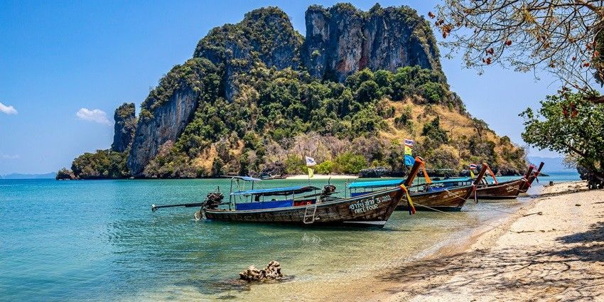 Koh Pak Bia, one of the smallest islands near Krabi, has parrotfish, angelfish and moray eels.