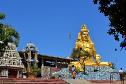 Explore the intricate carvings and sculptures at Koneswaram Temple in Trincomalee.