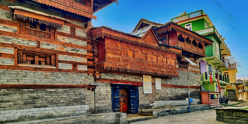Scenic view of Parasuram Kothi Temple in Nirmand - Offbeat places near Manali.