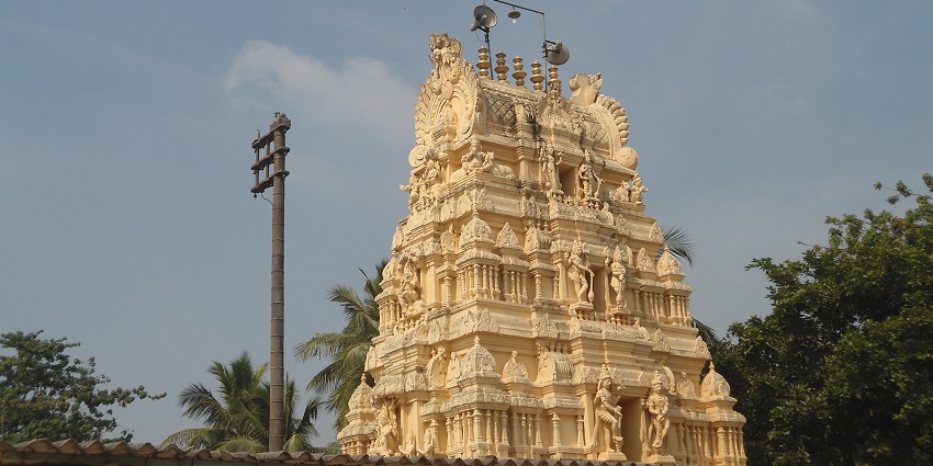 A serene view of Kotipalli Shiva Temple, a spiritual hotspot in the region of Kotipalli.