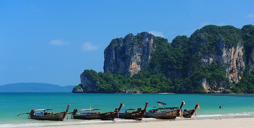 A panoramic view of Krabi’s blue skies and stunning natural scenery are a sight to behold