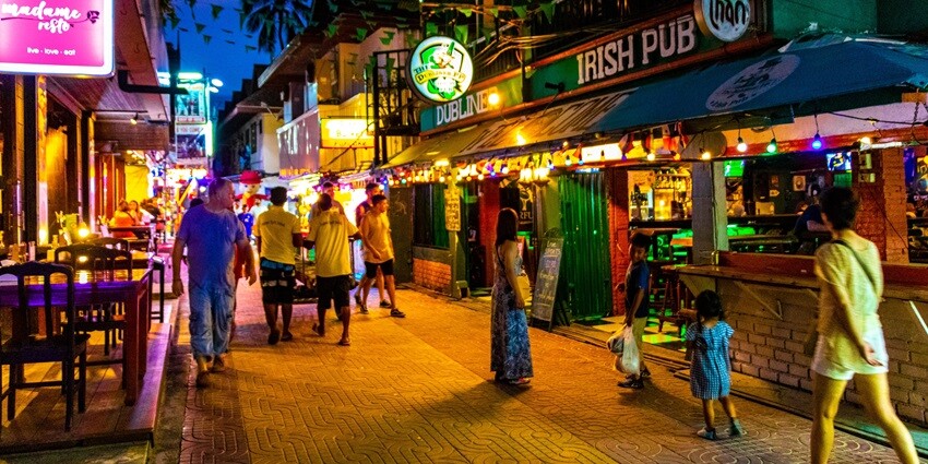 Scenic image of the market in the town of Krabi—Places to visit in Krabi, Thailand