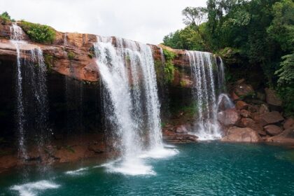 Krang suri waterfalls is one of the most beautiful among all the Jantia hills waterfalls