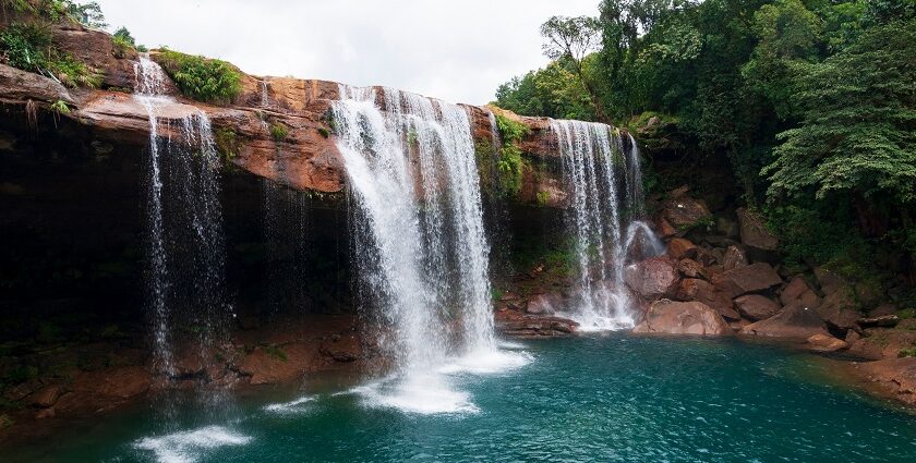 Krang suri waterfalls is one of the most beautiful among all the Jantia hills waterfalls