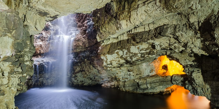 The enthralling snapshot of the the second chamber inside the naturally formed cave