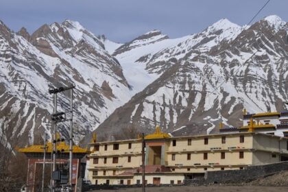 The panoramic picture of the Kungri Monastery or Gompha which is Vajrayana temple