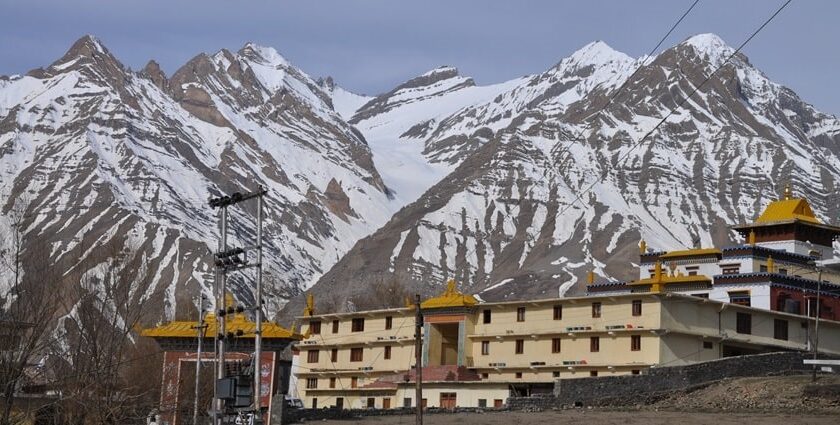 The panoramic picture of the Kungri Monastery or Gompha which is Vajrayana temple