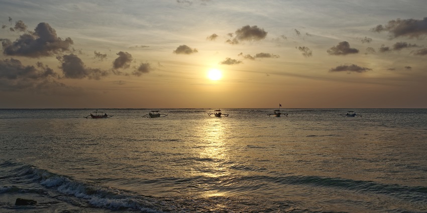 Kuta Beach is one of the top 5 beaches in Denpasar with its long stretch of golden sands