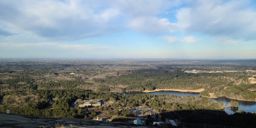 The panoramic aerial snapshot from the hilltop near the Dihang Dibang National Park