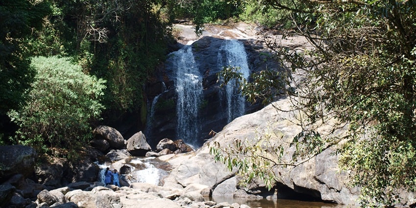 Witness the lush green landscapes of Lakkam Waterfalls near Devikulam Waterfalls.