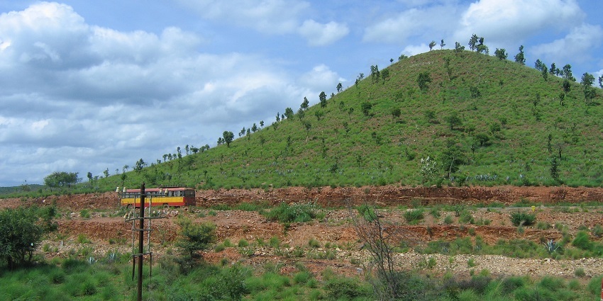 Clear views of the beautiful landscepes of the Andhra near Kotappakonda Temple hill