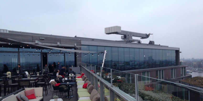 Level 43 Sky Lounge is located high above the city, providing stunning views of the skyline.