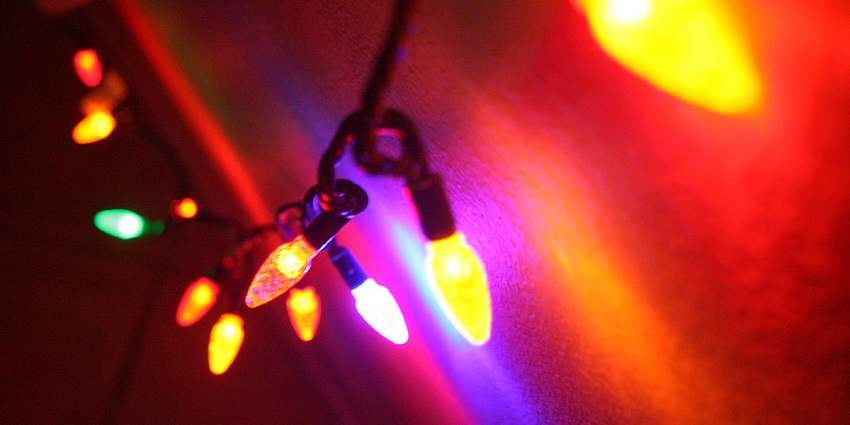 An image used as a representation of light with patterns and multiple colours.
