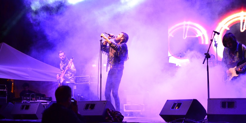 Snap taken during the live music concert on the celebration of new year eve