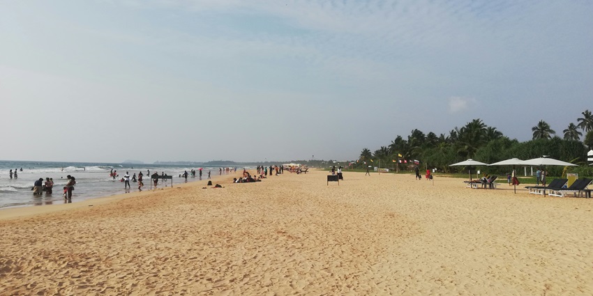 A glimpse of Bentota Beach, one of the scenic spots to explore Bentota nightlife.