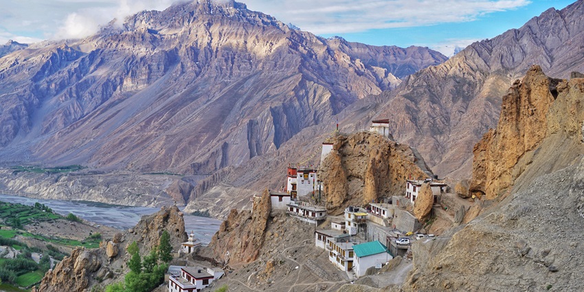 Dhankar Monastery is located on the top of a hill with mesmerising views of the valley.