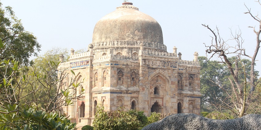 Lodhi Garden is a tranquil haven where you can explore the flowerbeds and walkways