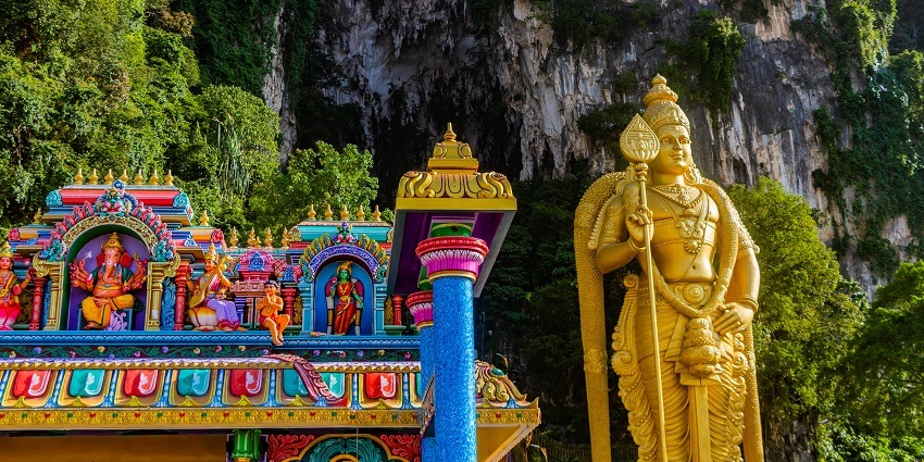 Lord Murugan Statue is the tallest statue in Malaysia being 42.7 metres in height.