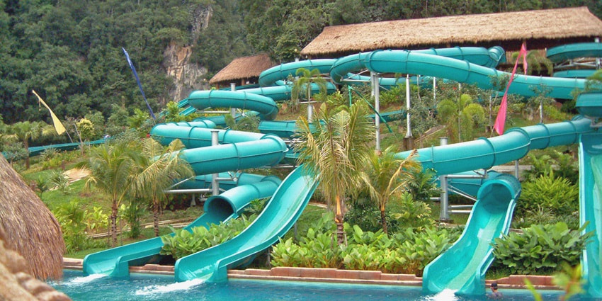 Park featuring hot springs, water rides, wildlife attractions - theme parks in Malaysia